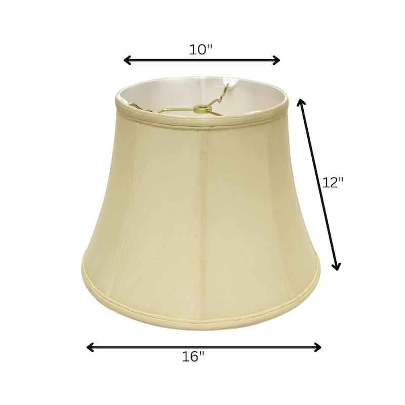 Modified Bell Softback Lampshade with Washer Fitter, Antique White