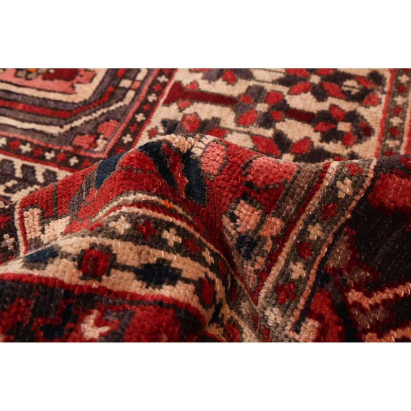 ECARPETGALLERY Hand-knotted Kayseri Vintage Red Wool Rug - 6'9 x 9'7