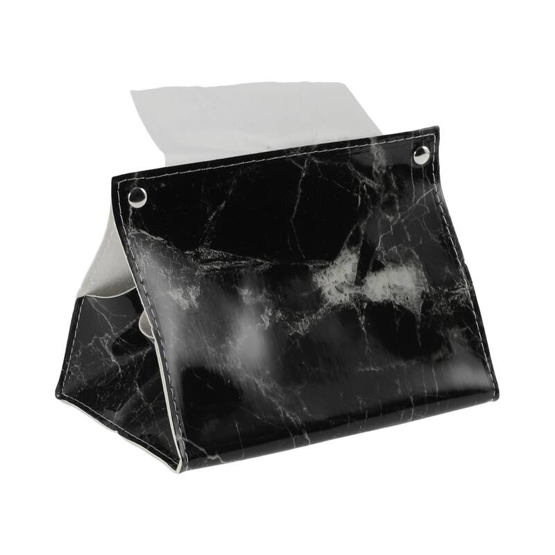 1 Pcs Portable Marble Pattern Tissue Box Cover for Living Room Table Desk