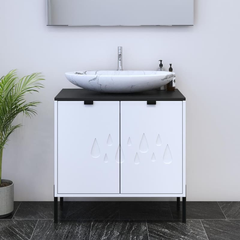 Teardrop 2D 80 Floating Bathroom Vanity (32" Width)