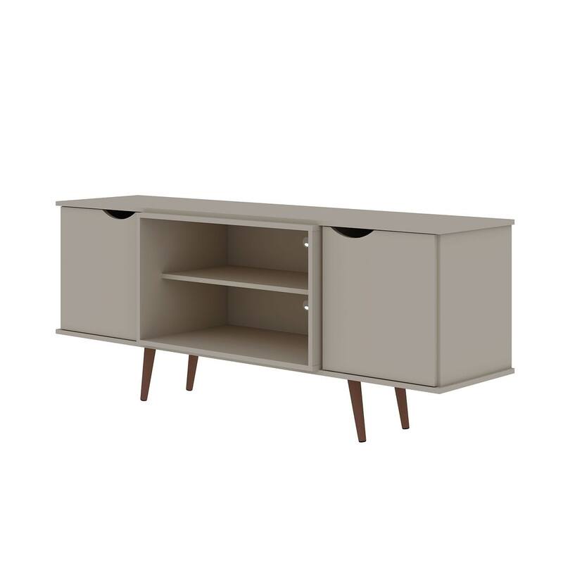 Hampton Mid Century Modern Wood 62.99 In. Media Cabinet Console