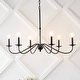preview thumbnail 1 of 30, Nola 34.75" 6-Light Bohemian Farmhouse Iron LED Chandelier, by JONATHAN Y
