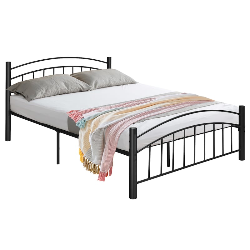 Costway Twin/Full/Queen Size Metal Bed Frame Platform Mattress