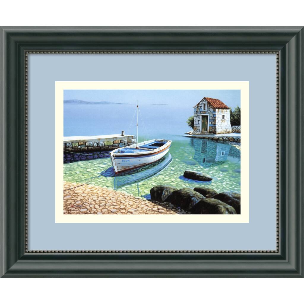 Framed Art Print 'Morning Reflections' by Frane Mlinar 12 x 10-inch