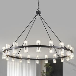 40-light fashionable metal frame wheel light with crystal lampshade bulbs not included
