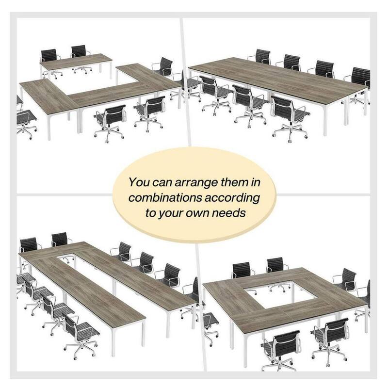 78.7" Extra Long 2-Person Computer Desk, Double Workstation, Modern Collaborative Desk with Heavy-Duty Steel Legs