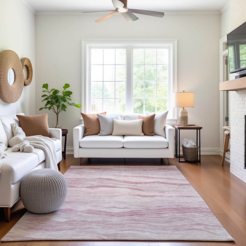 Premium Washable Super Soft Modern Waves Mayfield Rug