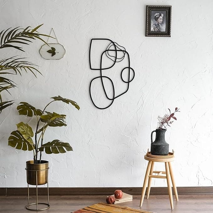 Astratto Line Minimalist Metal Wall Art