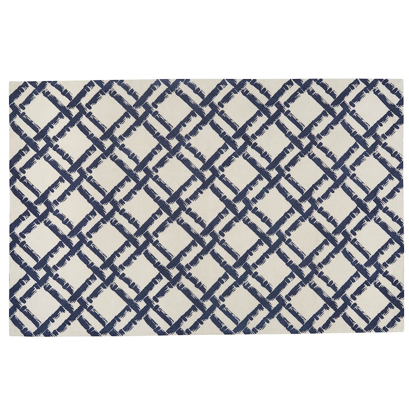 Park Designs Trellis Blue Indoor Rug 4 ft X 6 ft - 4'x6'