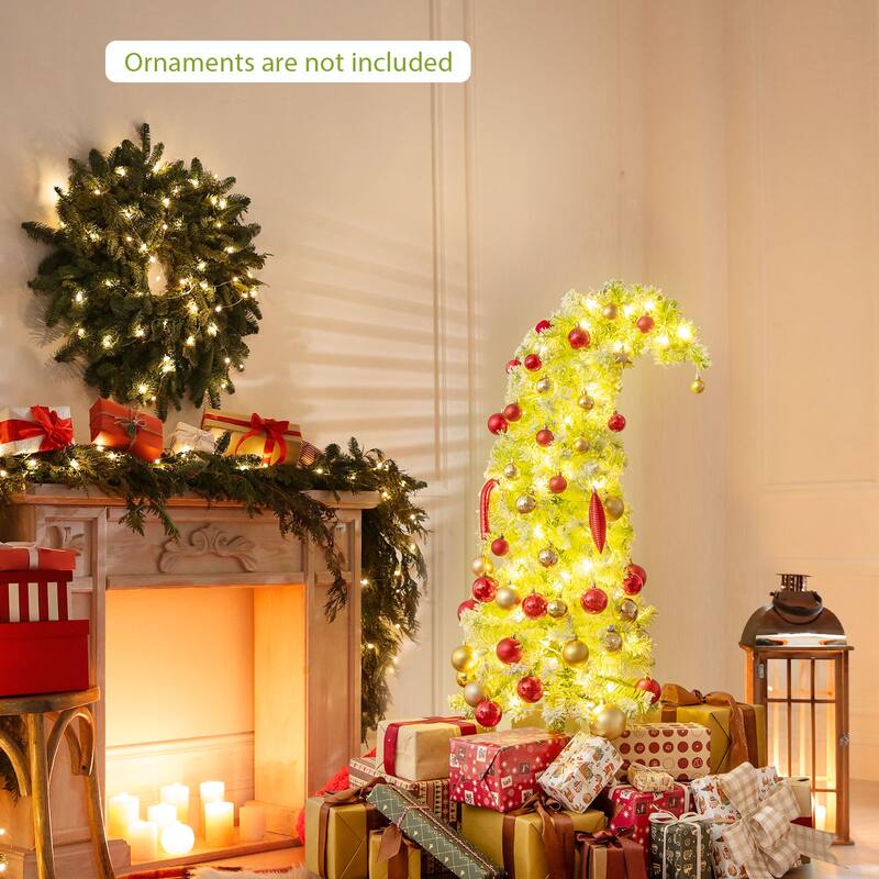 Costway 5/6/7 FT Bendable Christmas Tree with Bendable Top, 290 Branch - See Details