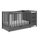 preview thumbnail 34 of 35, Graco Remi 4 in 1 Convertible Crib & Changer with Premium Foam Crib and Toddler Mattress