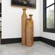 Set of 3 Contemporary Glam Gold Iron Vases