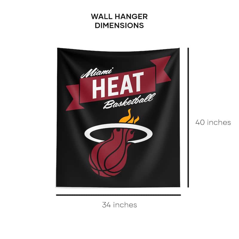 NBA Premium Heat Printed Wall Hanging - 34"x40"