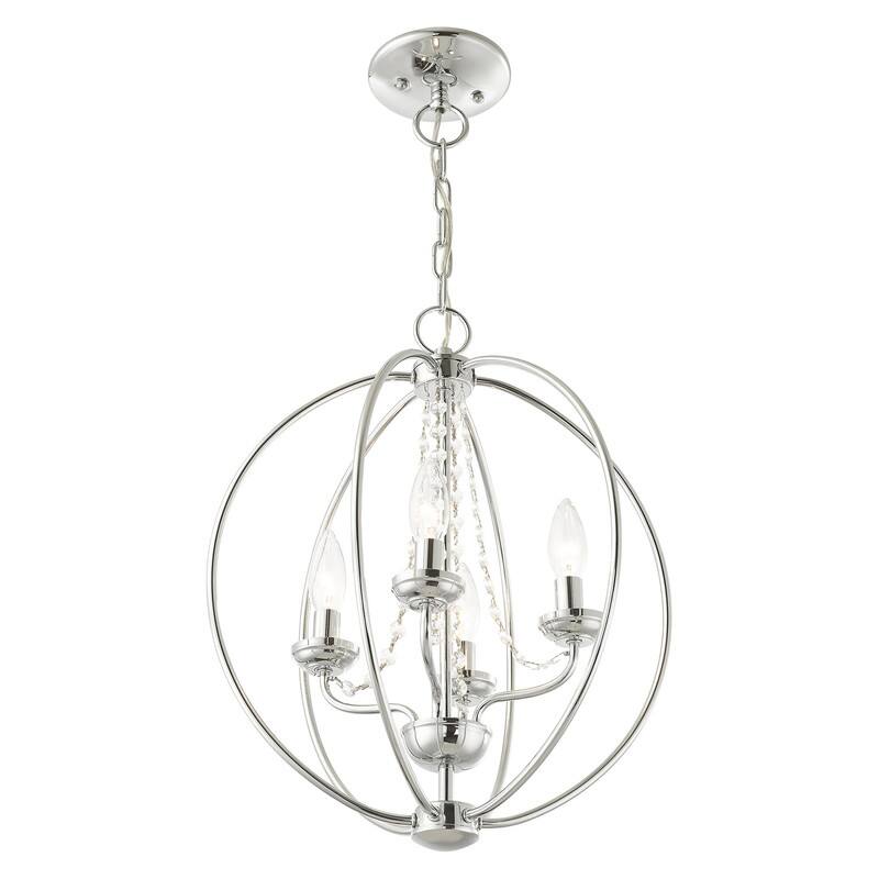 Livex Lighting 4-light Chandelier, 40914-05 - 15" DIA 17" H