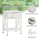 preview thumbnail 9 of 10, VECELO Modern Nightstand 1-Drawer with Storage Shelf, End Table/Side Table