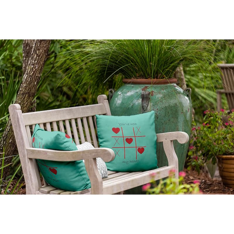 You've Won My Heart Valentines Day Decorative Throw Pillow