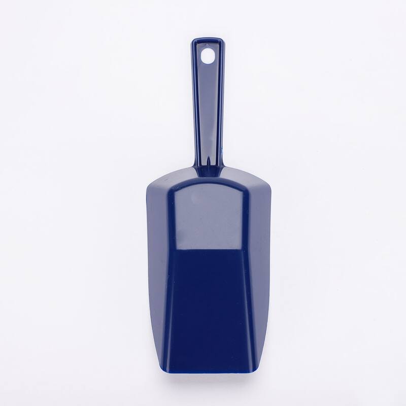 Household Kitchen Plastic Flour Sugar Spice Cereal Rica Ice Shovel Scoop 2pcs - Dark Blue