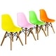 preview thumbnail 10 of 8, Gymax 5 PC Kids Colorful Round Table Chair Set w/ 4 Armless Chairs - See Details