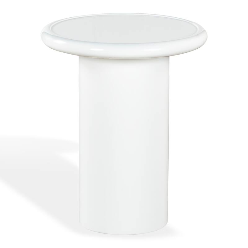 SAFAVIEH Couture Lollita Round Concrete Accent Table - 18"W x 18"D x 22"H