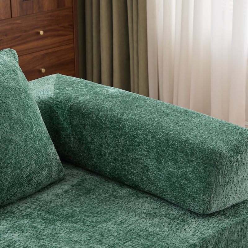 Floor Couch,Compression Sofa,Convertible Floor Sofa Bed-with Pillow Back Support Armrest,Comfy Futon Couch Lounge Sleeper Bed
