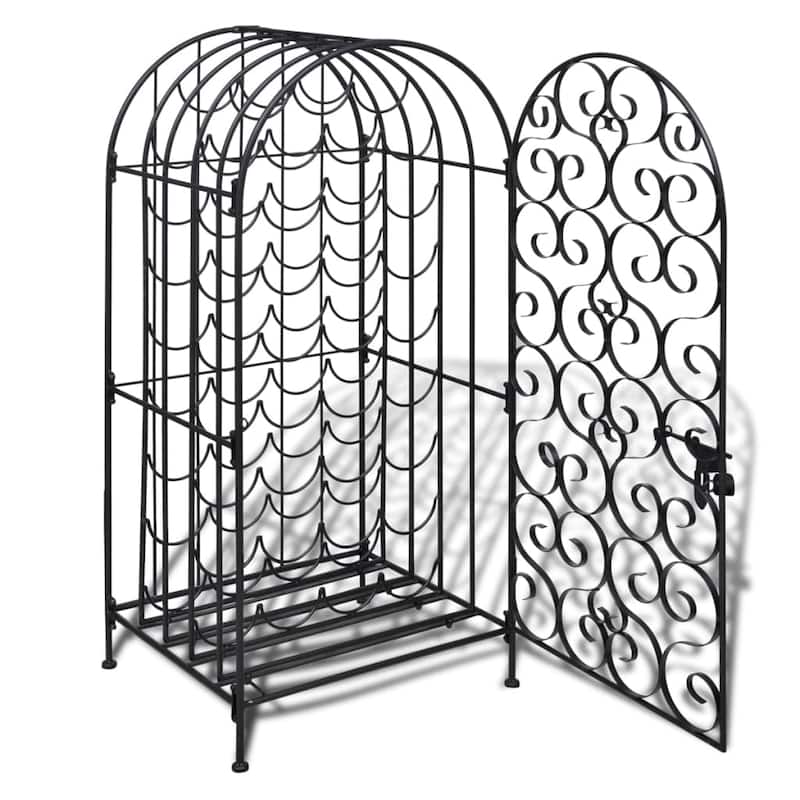 vidaXL Wine Rack for 35 Bottles Metal