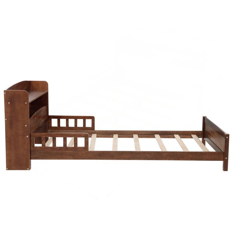 Full Pine Wood Bed with Innovative Features for Ultimate Comfort