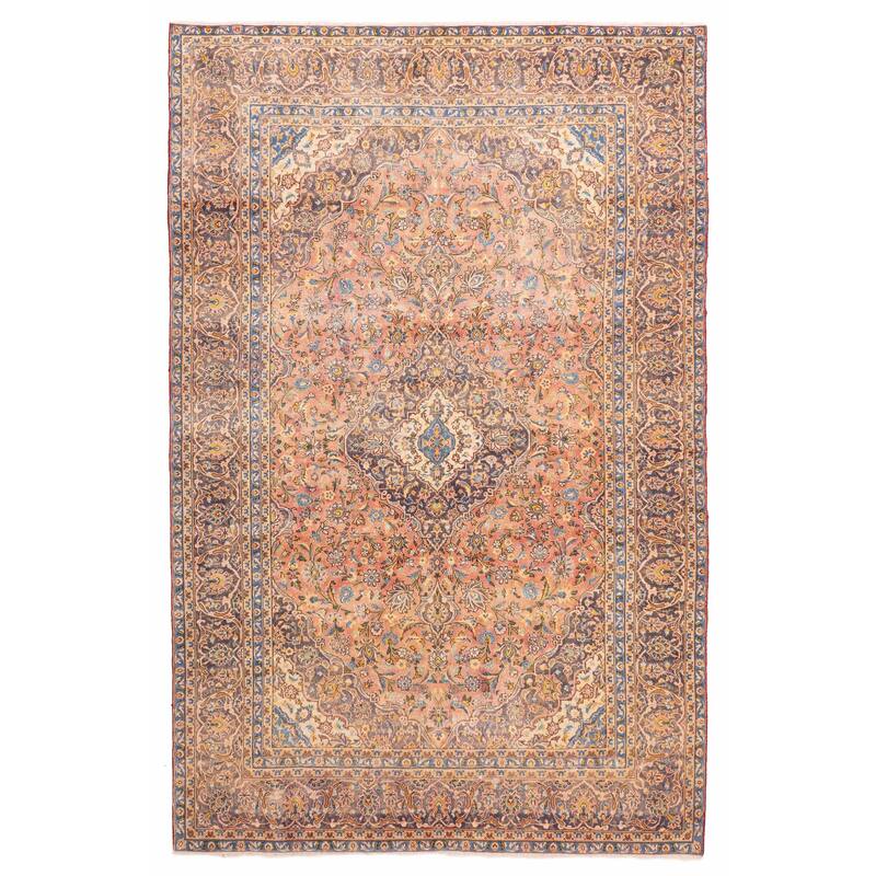 ECARPETGALLERY Hand-knotted Antalya Vintage Light Red Wool Rug - 7'7 x 11'10