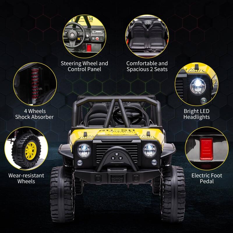 24V 2 Seater Kids Ride On Car Truck with Remote Control