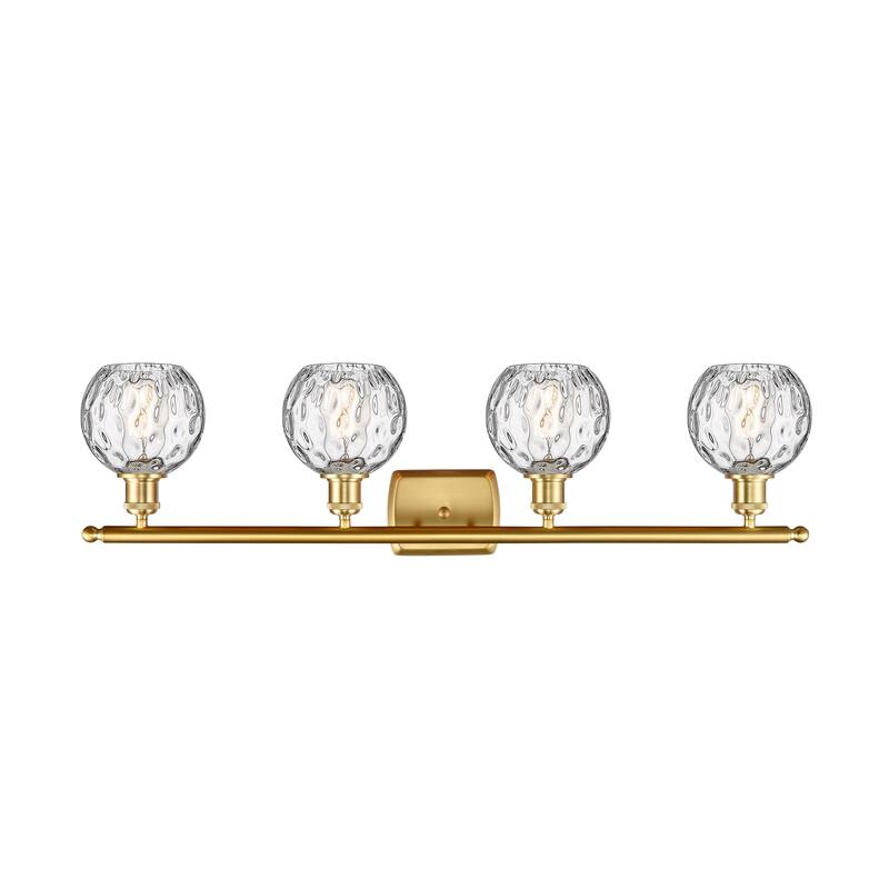 Innovations Lighting Athens Water Glass - 4 Light 36" Bath Vanity Light - 6"Shade