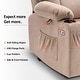 preview thumbnail 13 of 45, MCombo Small Power Lift Recliner Chair with Massage and Heat for Short Elderly People, Fabric 7569