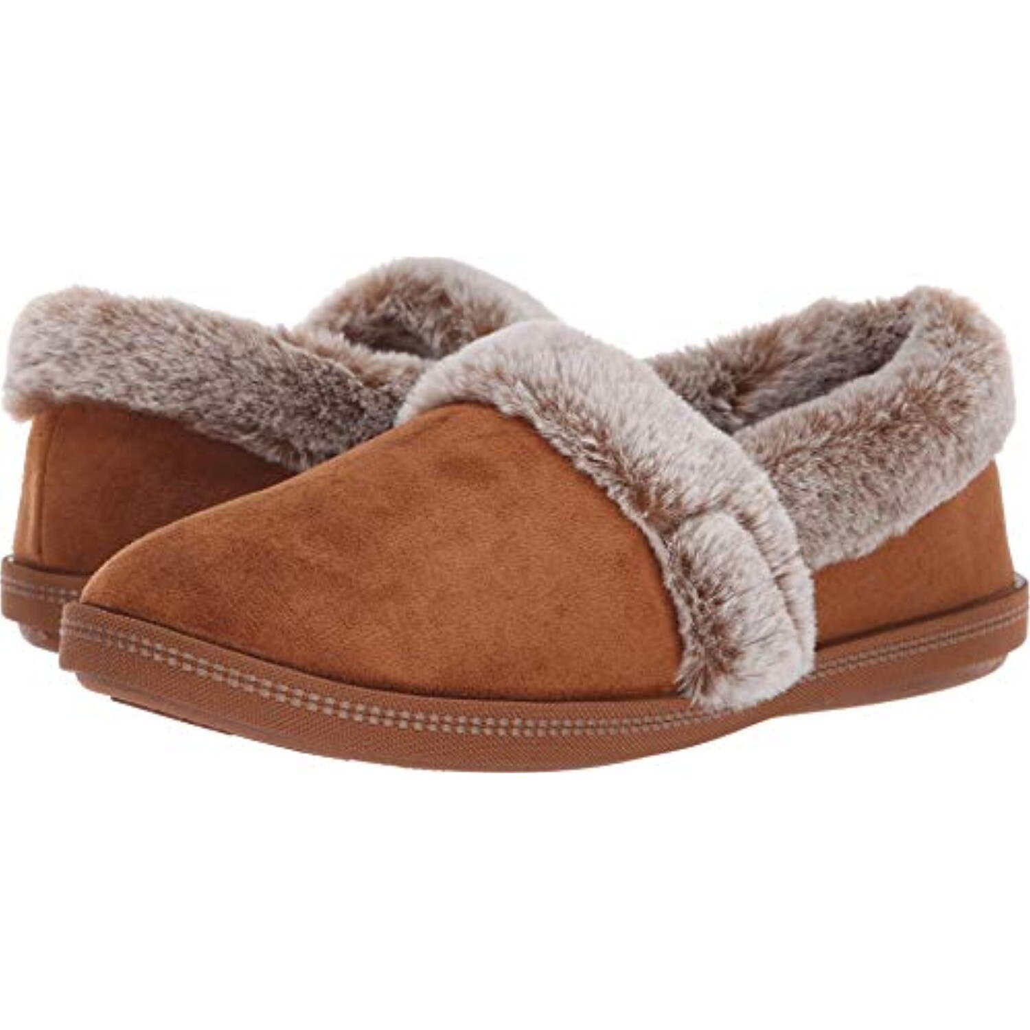 skechers fur lined slippers