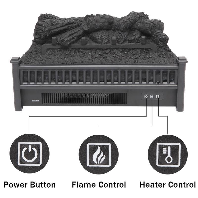 23-inch 1400W Electric Fireplace with Fake Wood