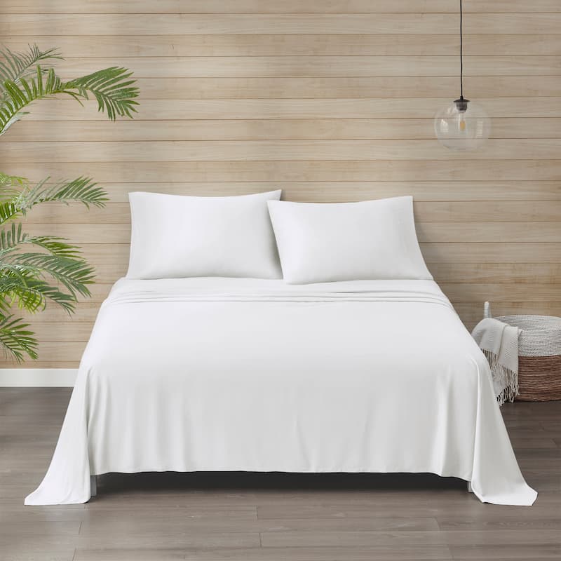Beautyrest Tencel Lyocell Blend Sheet Set - White - Full