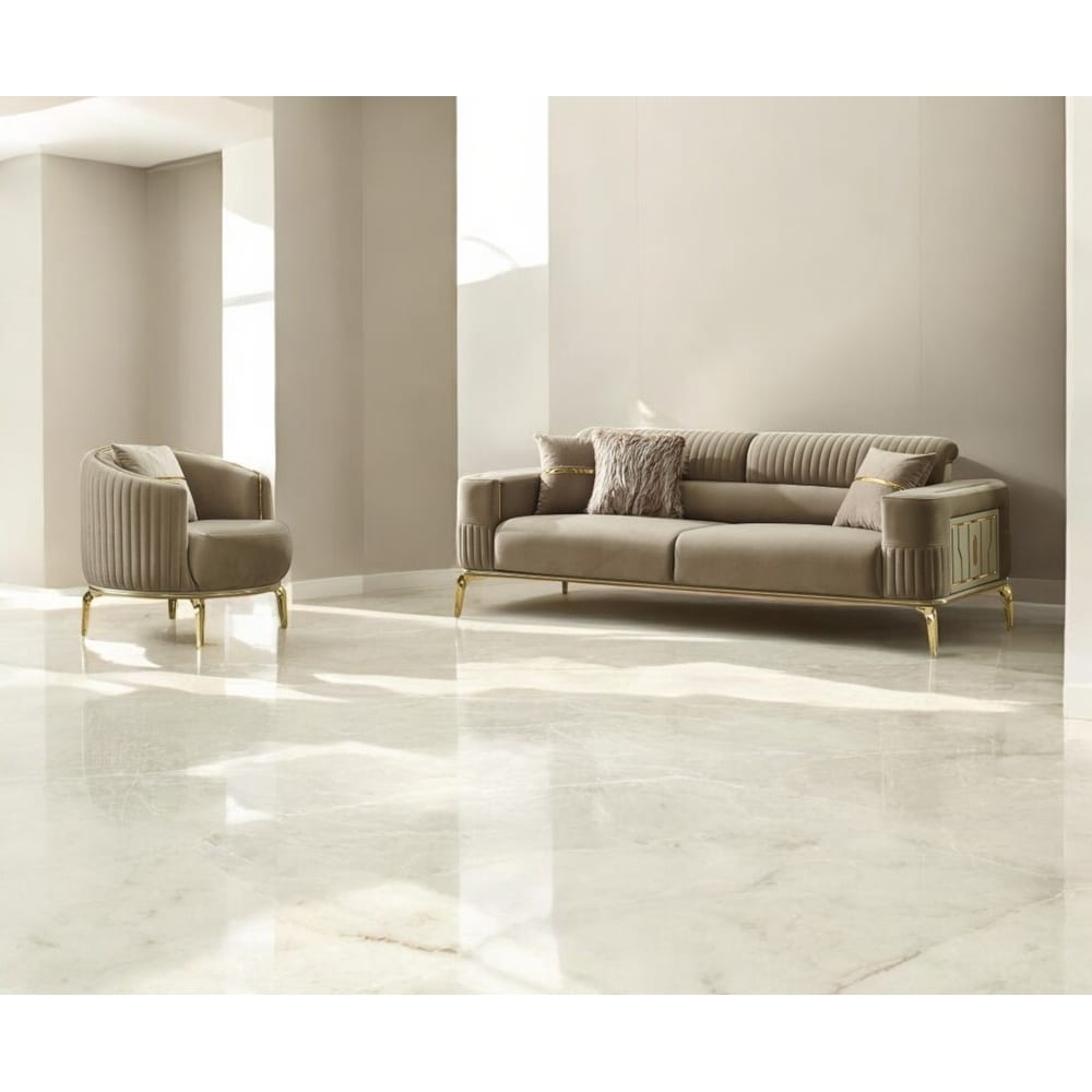 Liventa 3 Pieces Living Room Sets 1 Sofa 2 Chair