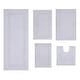 preview thumbnail 33 of 58, Classy Bathmat Collection 100% Cotton Non-Slip Bathroom Rug Set, Machine Washable Bath Rug, 5 Piece Bath Mat Set with Contour