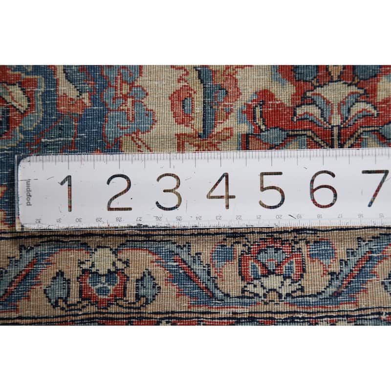 Pre-1900 Antique Isfahan Vegetable Dye Persian Rug Handmade Wool Carpet - 4'7" x 6'7"