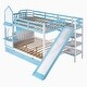 preview thumbnail 21 of 21, Full-Over-Full Wood Bunk Bed with Drawers, Shelves and Slide