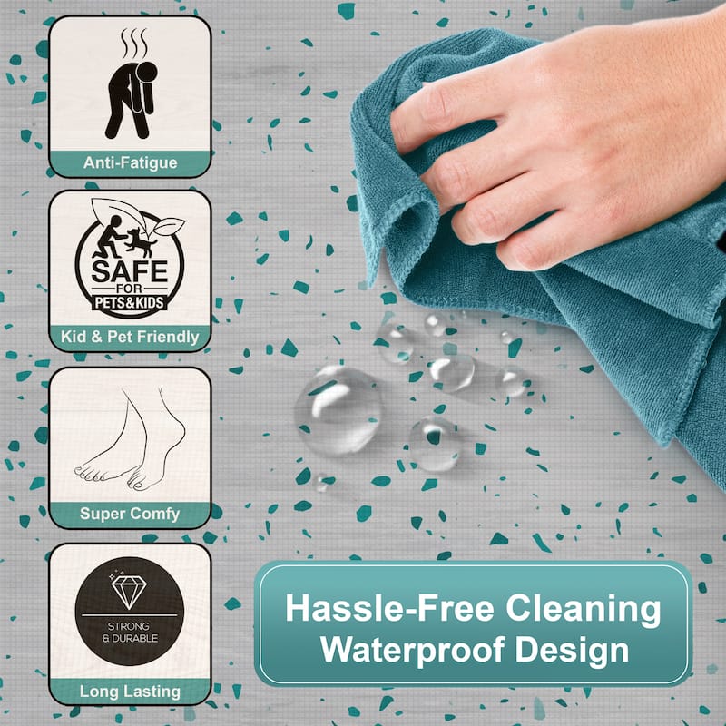 Sorbus 80 Sq. Ft. Wood Grain Floor Tiles Foam Mat EVA Interlocking Mats Tile 3/8-Inch-Thick Wood Puzzle Exercise Mats.