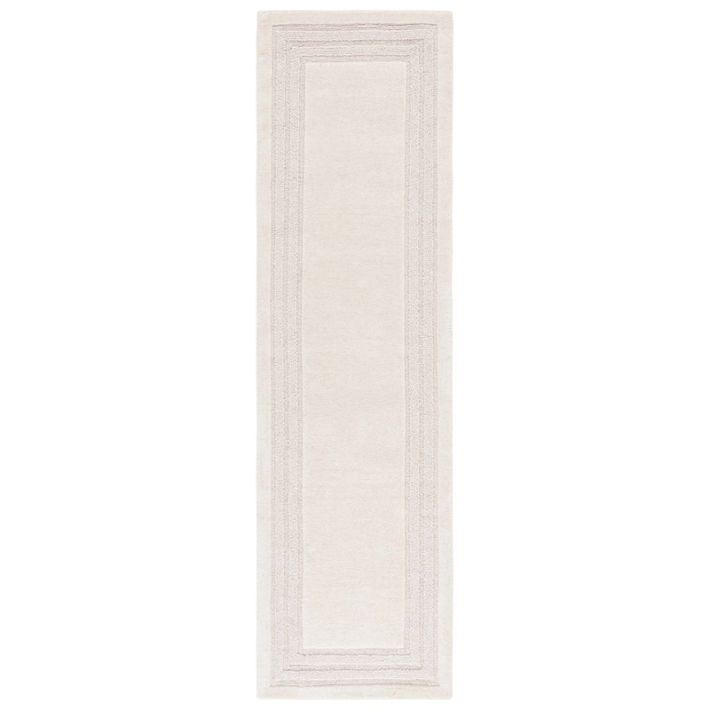 Lauren Ralph Lauren Handmade Morvyn Casual Wool Rug - 2'3" x 8' Runner - Ivory