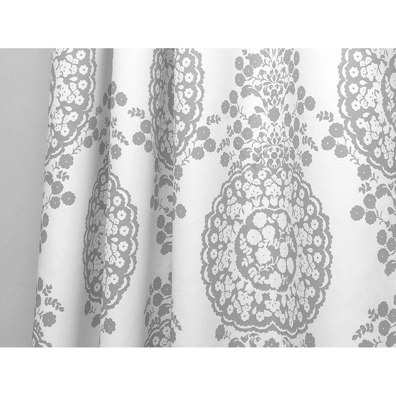 The Curated Nomad Alameda Damask Print Room Darkening Kitchen Tier Pair