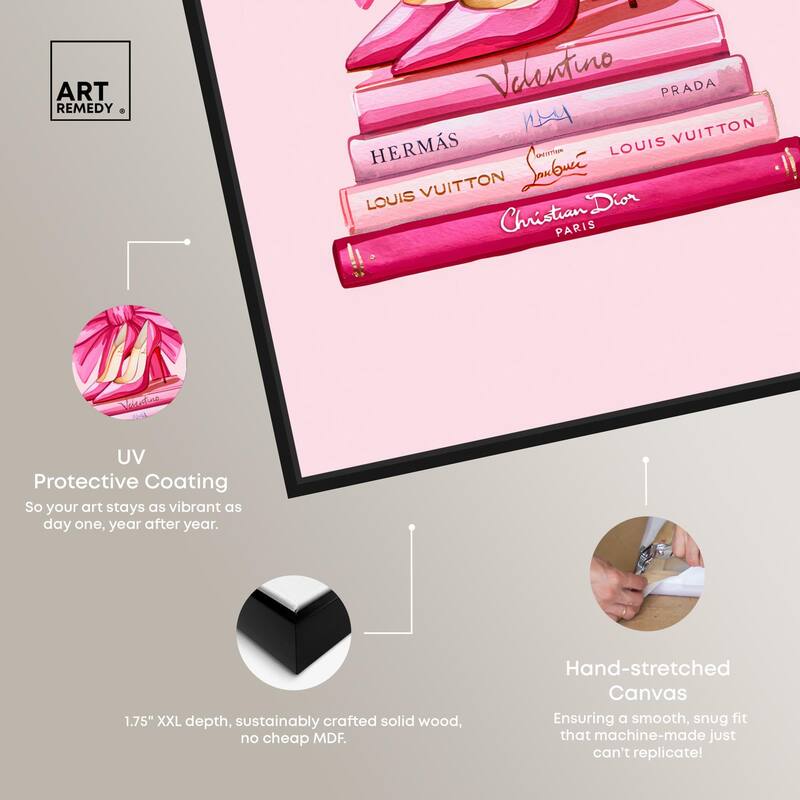 Roseate Runway Reads Canvas by Art Remedy
