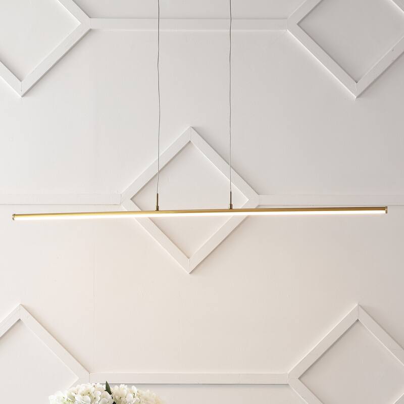 JONATHAN Y Lighting Conley 40" Wide LED Linear Chandelier