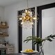 preview thumbnail 17 of 18, Interior Decor Starburst Crystal Chandelier 8-lights Firework Globe Pendant Lamp - W20"xH20"