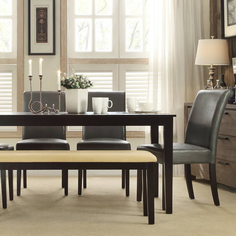Wilmington 60" Black Finish Dining Set by iNSPIRE Q Classic