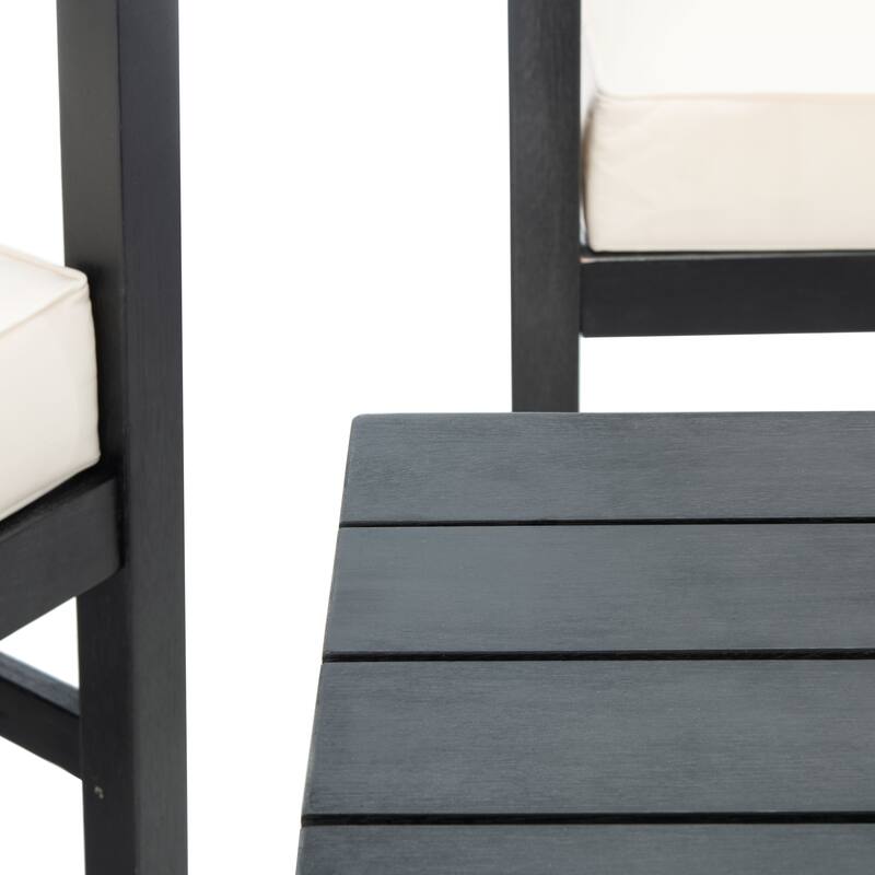 SAFAVIEH Outdoor Citlali 4-Piece Conversation Set with Accent Pillow - 50W x 29D x 29H