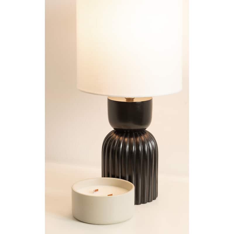 Kate and Laurel Marley Table Lamp - 8x8x17