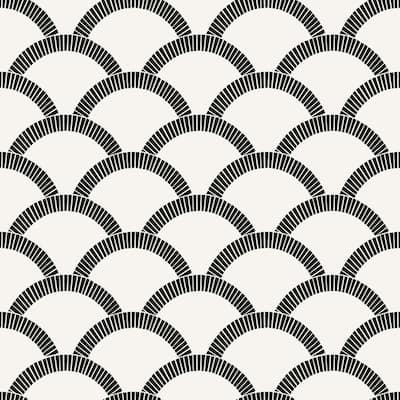 Mosaic Scallop Removable Peel and Stick Wallpaper