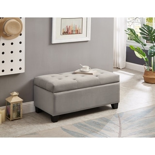 Upholstered Storage Rectangular Bench - Bed Bath & Beyond - 39393940