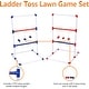 preview thumbnail 2 of 3, Ladder Toss Outdoor Lawn Game Set with Soft Carrying Case, 2 Count - Blue,Red