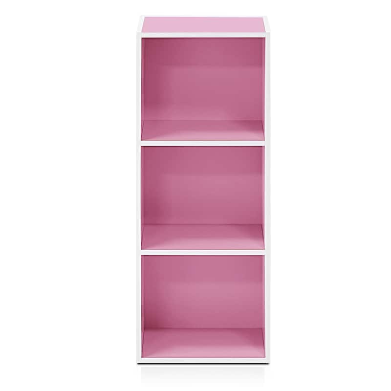 Porch & Den Hollygrove 3-tier Open Shelf Bookcase - Pink